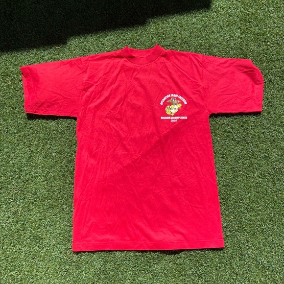 VTG 00’s Sadam Hussein Red Military Tee - Picture 4 of 6